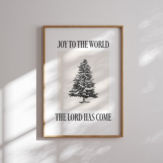 Joy to the World  kerstprint Poster