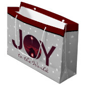 Joy to the World kerststal Grote cadeautas (Voorkant Gekanteld)