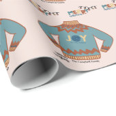 Joy to the World Lelijke Kersttrui Aangepast Cadeaupapier (Rol Hoek)