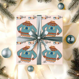 Joy to the World Lelijke Kersttrui Aangepast Cadeaupapier