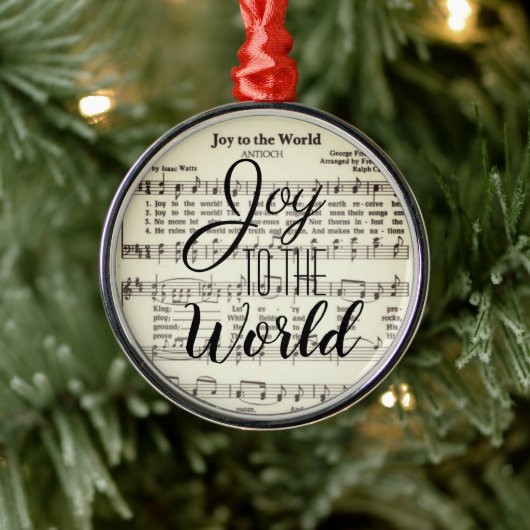 Joy to the World Metal Ornament (Boom)