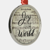 Joy to the World Metal Ornament (Rechts)