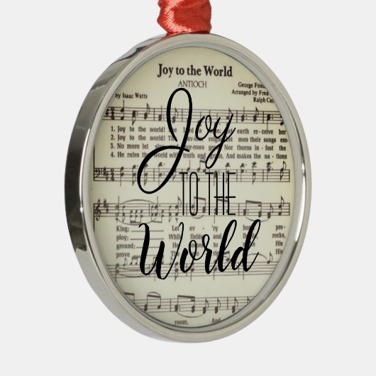 Joy to the World Metal Ornament (Rechts)