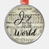 Joy to the World Metal Ornament (Voorkant)