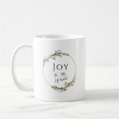 Joy to the World Minimalist Wreath Koffiemok (Links)