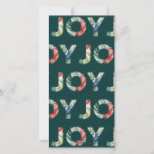 Joy to the World Modern 1 foto van Kerstmis Feestdagenkaart (Achterkant)