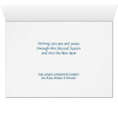 Joy to the World Mountain Forest Kerstmis (Binenzijde Horizontaal (Onderkant))