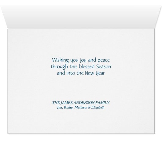 Joy to the World Mountain Forest Kerstmis (Binenzijde Horizontaal (Onderkant))