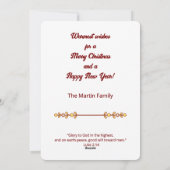 Joy to the World Nativity Religious Christmas Feestdagenkaart (Achterkant)