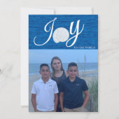 Joy to the World Photo Collage kerstkaart Kaart (Voorkant)