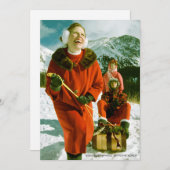 "JOY TO THE WORLD"-platte vakantiekaart Feestdagenkaart (Voorkant / Achterkant)