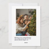 "Joy to the World" Retro Disco Ball Foto Feestdagenkaart (Achterkant)