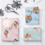 Joy to the World Round Photos Set of 3 Inpakpapier Vel<br><div class="desc">Joy to the World Photo christmas wrapping paper - 3 designs in the set and you can customize each sheet with either the same or different foto's. Personalize with pictures of who the gift is for or, who the gift is from; whichever you prefer. Each sheet is lettered with "joy...</div>