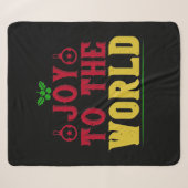 Joy To The World Sherpa Deken (Voorkant (horizontaal))