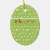 Joy To The World Sinterklaas Sneeuwvlokken Keramisch Ornament (Achterkant)