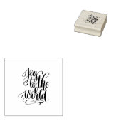 Joy to the World Stamp Rubberstempel (Gestempeld)