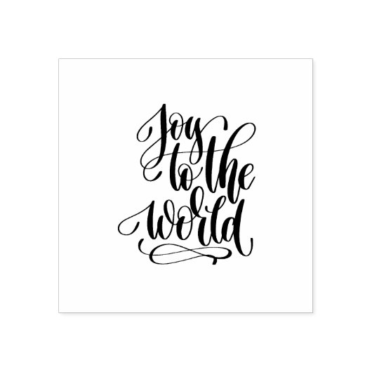 Joy to the World Stamp Rubberstempel (Afrduk)