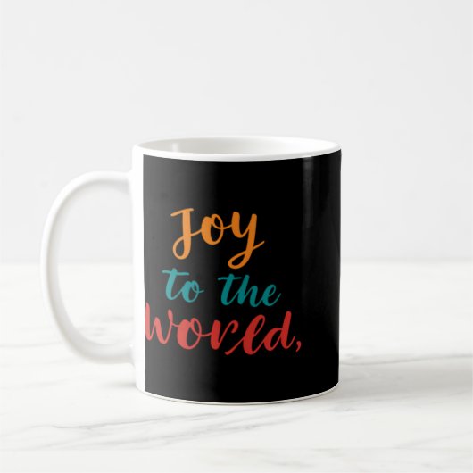 Joy To The World T Shirt Koffiemok (Links)