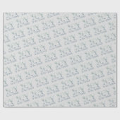 Joy to the World Typographic Winter Greenery Cadeaupapier (Vlak)