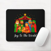 Joy To The World Ugly Christmas Sweater Xmas Squad Muismat (Met muis)