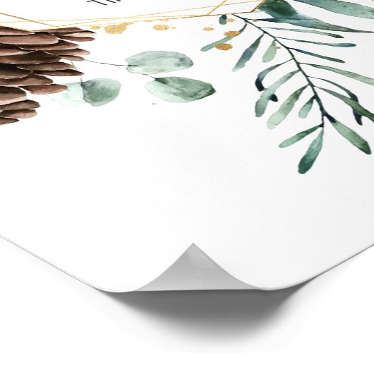 Joy to the World, vakantiekunst, kerstmis Poster (Hoek)