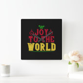 Joy To The World Vierkante Klok (Huis)