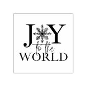 Joy to the World Wood Art Stamp Rubberstempel (Afrduk)