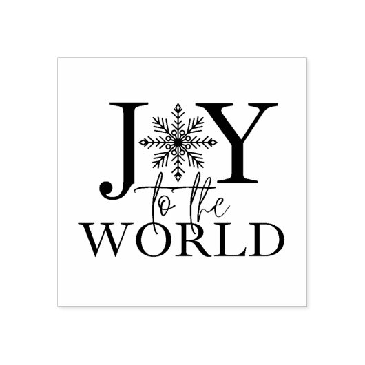 Joy to the World Wood Art Stamp Rubberstempel (Afrduk)