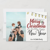 Joy to the World WreatPhoto kerstKaart (Achterkant)