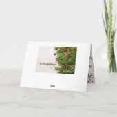 Joy to World de Heer is kerst Carol Feestdagen Kaart (Achterkant)