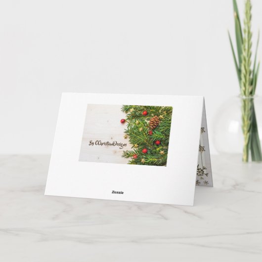 Joy to World de Heer is kerst Carol Feestdagen Kaart (Achterkant)