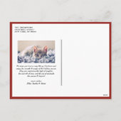 Joy to world Lettering Red Kerstfoto Feestdagenkaart (Achterkant)