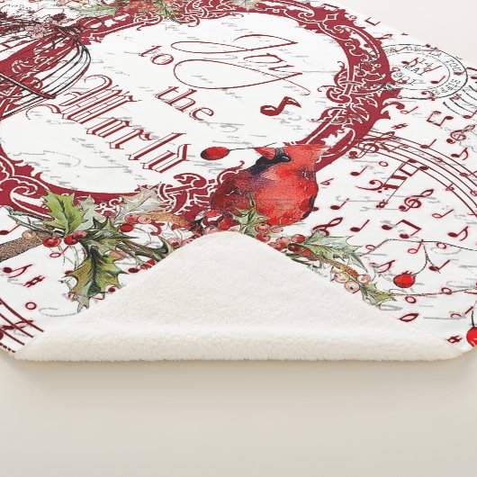 Joy to world sherpa blanket sherpa deken (3/4)