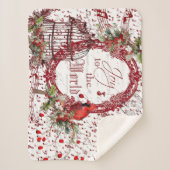 Joy to world sherpa blanket sherpa deken (Voorkant)