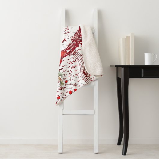 Joy to world sherpa blanket sherpa deken (In situ)