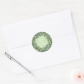 Joy to World - Snowberry Wreath Ronde Sticker (Envelop)