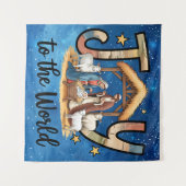 Joy To World Tapijt Wandkleed (Voorkant (horizontaal))