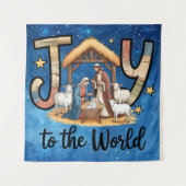 Joy To World Tapijt Wandkleed (Voorkant)