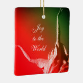 "Joy to world"/"The Lord has come", rode engel Keramisch Ornament (Rechts)