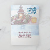Joy to World the Lord is gekomen, Kerstmis Feestdagen Kaart (Binnen)