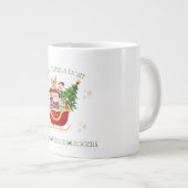 Joy Travels Light – Bilingual Holiday Sleigh  Grote Koffiekop (Voorkant rechts)