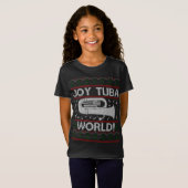 Joy Tuba World Grappige Kerst Lelijke Kersttrui T-shirt (Voorkant volledig)