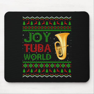 Joy Tuba World Music Lover Xmas Gift Ugly Tuba Chr Muismat