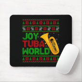 Joy Tuba World Music Lover Xmas Tuba Ugly Christma Muismat (Met muis)
