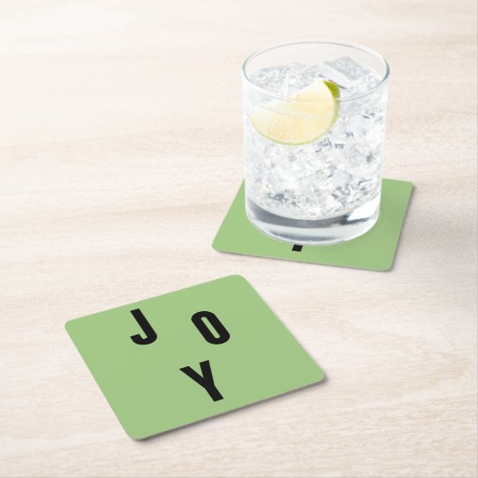 Joy typography kartonnen onderzetters (Insitu)