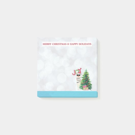 Joy Typography | Kerst Llama Post-it® Notes (Voorkant)