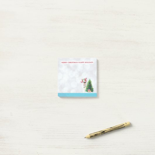 Joy Typography | Kerst Llama Post-it® Notes (Op bureau)