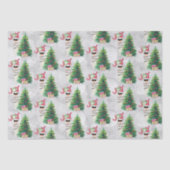 Joy Typography | kerstlamapatroon Tissuepapier (Voorkant)