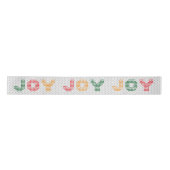 Joy Typography Kersttrui Satijnen Lint (Voorkant)