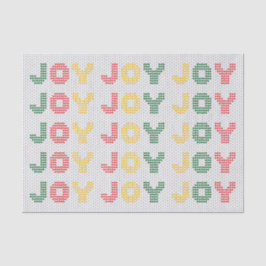 Joy Typography Kersttrui Tissuepapier